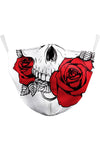 Skull and Roses Reusable Face Mask | Angel Clothing