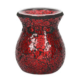 Small Red Crackle Glass Oil Burner | Angel Clothing