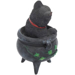 Smudge Black Cat Cauldron Figurine | Angel Clothing