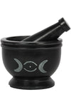 Soap Stone Triple Moon Pestle and Mortar | Angel Clothing