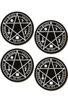 The Devil Is Living In My Flesh Coaster Set | Angel Clothing