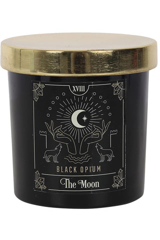 The Moon Black Opium Tarot Candle | Angel Clothing