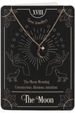 The Moon Tarot Necklace on Greeting Card | Angel Clothing