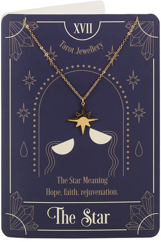 The Star Tarot Necklace on Greeting Card | Angel Clothing