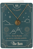 The Sun Tarot Necklace on Greeting Card | Angel Clothing
