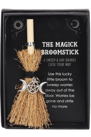 Triple Moon Mini Magick Broomstick | Angel Clothing