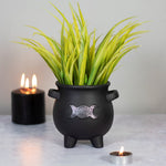 Triple Moon Cauldron Plant Pot | Angel Clothing