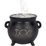 Triple Moon Cauldron Incense Cone Holder | Angel Clothing