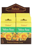 Tulasi Yellow Rose Incense Cones | Angel Clothing