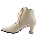 Funtasma Victorian 35 Boots Cream | Angel Clothing