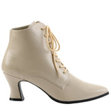 Funtasma Victorian 35 Boots Cream | Angel Clothing