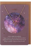 Virgo Zodiac Necklace Card | Angel Clothing
