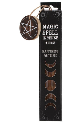 White Sage Happiness Spell Incense Sticks | Angel Clothing