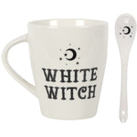 White Witch Mug and Spoon Set | Angel Clothing