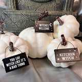 Kitchen Witch Witchy Hanging Mini Sign | Angel Clothing