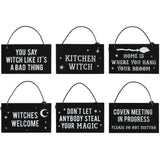 Coven Meeting Hanging Mini Sign | Angel Clothing