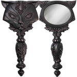 Alchemy Black Sacred Cat Hand Mirror | Angel Clothing