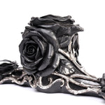 Alchemy Black Rose Triple T-Light Holder | Angel Clothing