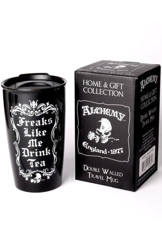 Alchemy Freaks Like Me Drink Tea Travel Mug | Angel Clothing