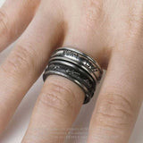 Alchemy Demon Black and Angel White Ring R212 | Angel Clothing