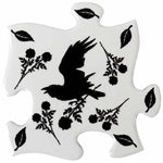 Alchemy Black Raven and Rose Jigsaw Coasters | Angel Clothing