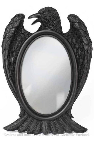 Alchemy Black Raven Mirror | Angel Clothing