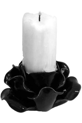 Alchemy Black Rose Candle Holder/Pot | Angel Clothing
