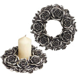 Alchemy Black Rose Wreath Wall Plaque V65 | Angel Clothing