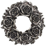 Alchemy Black Rose Wreath Wall Plaque V65 | Angel Clothing