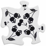 Alchemy Black Skull Cherries Jigsaw Coasters | Angel Clothing