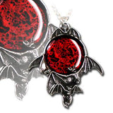 Alchemy Blood Moon Bat Pendant P447 | Angel Clothing