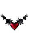 Alchemy Gothic Bloodheart Rose Choker | Angel Clothing