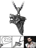 Alchemy Gothic Dark Wolf Pendant P833 | Angel Clothing