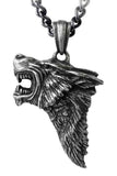 Alchemy Gothic Dark Wolf Pendant P833 | Angel Clothing