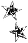 Alchemy Pentagram Stud Earrings E164 | Angel Clothing