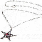 Alchemy Gothic Red Curse Pendant P805 | Angel Clothing