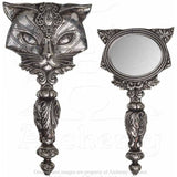 Alchemy Gothic Sacred Cat Hand Mirror | Angel Clothing