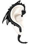 Alchemy The Dragons Lure Stud Earring Black E274b | Angel Clothing