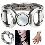 Alchemy Gothic Triple Goddess Ring R219 | Angel Clothing