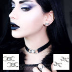 Alchemy Gothic Triple Goddess Studs | Angel Clothing