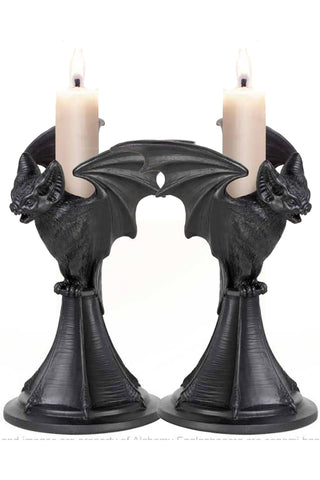 Alchemy Vespertilio Bat Candlesticks Pair | Angel Clothing