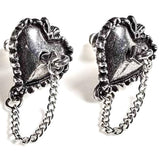 Alchemy Witches Heart Studs | Angel Clothing