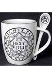 Alchemy Hexy Witch Mug and Spoon Set | Angel Clothing