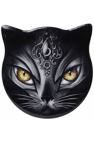 Alchemy Gothic Sacred Cat Coaster | Angel Clothing