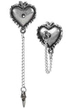 Alchemy Witches Heart Studs | Angel Clothing