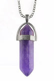 Amethyst Crystal Pendant Necklace | Angel Clothing