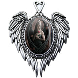 Anne Stokes Angel Rose Cameo Necklace | Angel Clothing