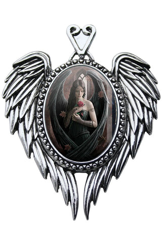 Anne Stokes Angel Rose Cameo Necklace | Angel Clothing
