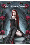Anne Stokes Await the Night Be Mine Forever Valentines Card | Angel Clothing