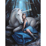 Anne Stokes Blue Moon Fantasy Unicorn Picture | Angel Clothing